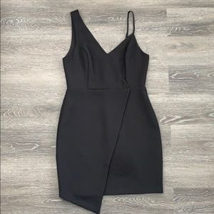 Black Asymmetric Cocktail Dress